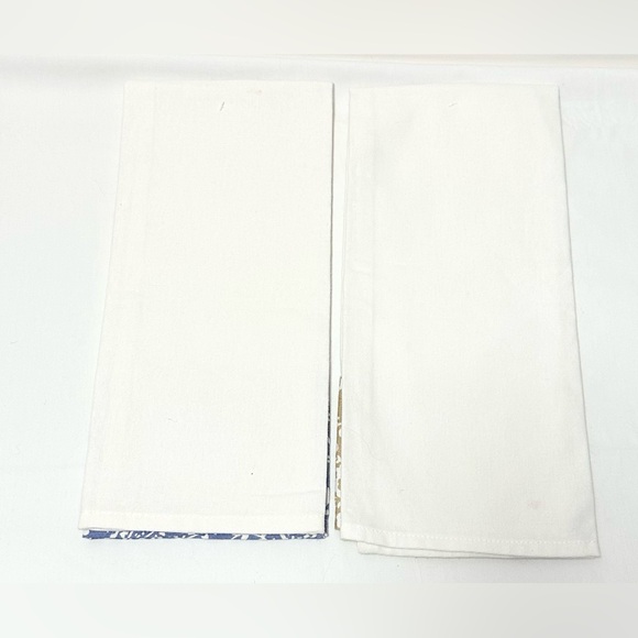 New Set of 2 Kitchen Bath Monogrammed L Cotton Towel Dish Cloth - Picture 2 of 7